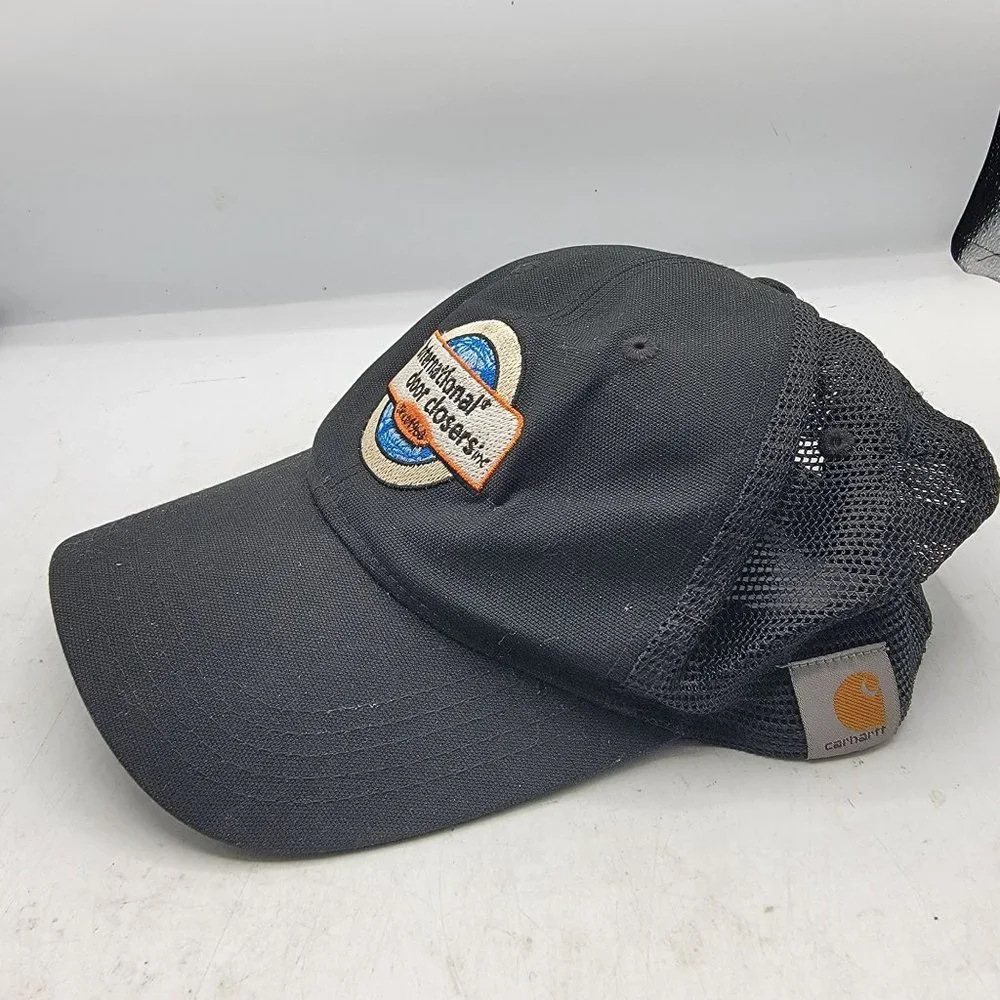 Carhartt Adults Unisex Black Trucker Mesh Back Hat Cap Custom Embroidery